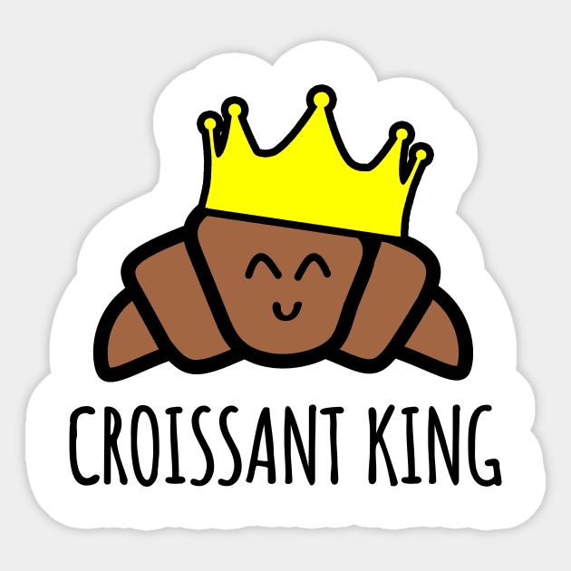 Croissant King Sticker by LunaMay